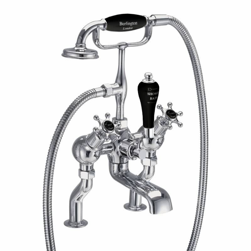 Birkenhead angled bath shower mixer - deck mounted